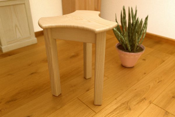 Hocker Sitzhocker aus Holz, Hartholz, Esche, stabil, geölt NEU