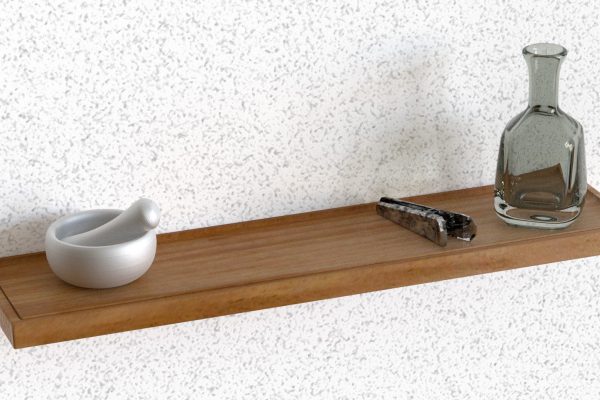 Wandboard Badezimmer Spiegelbrett Brett Ablage Holzablage mit Vertiefung NEU
