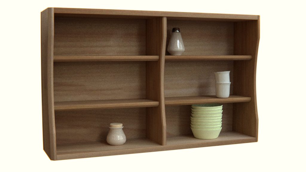 Regal Wandregal Massivholz aus Esche Buche Mahagoni Eiche Kirschbaum